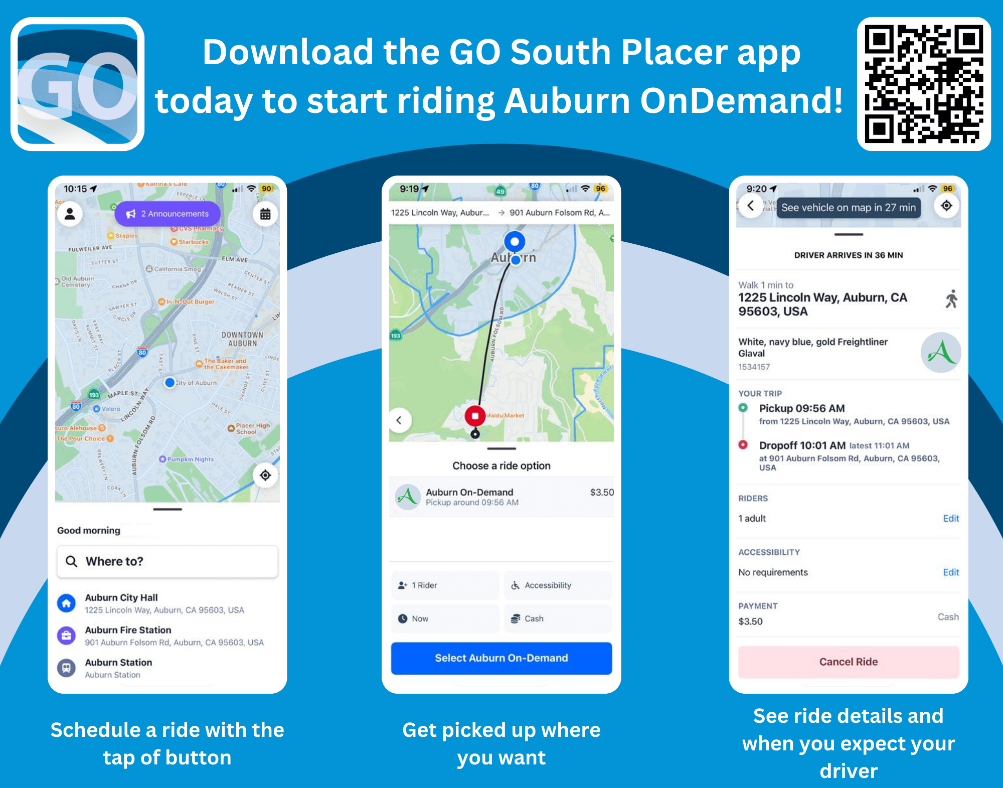 Download the GO South Placer app today to start riding! (Poster - 14 x 11 in) (3)